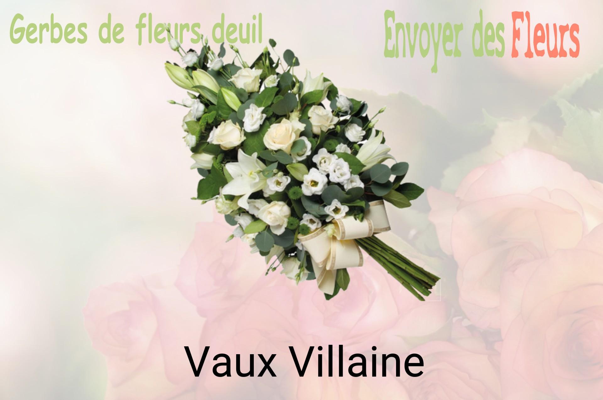 Gerbe de fleurs de deuil livrée à Vaux-Villaine